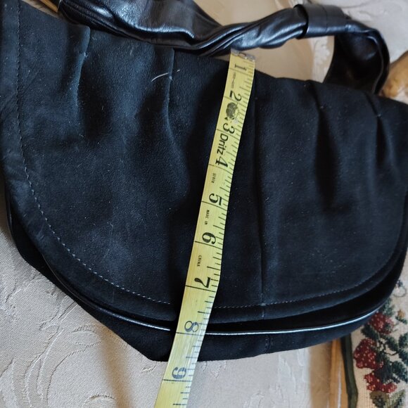 Sergio Rossi handbag Black Leather bag Horse shoe Hobo (SR1110) - Picture 4 of 11